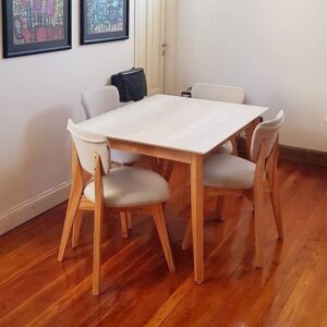 Mesa Pampa 120 Fija + 4 Sillas Pampa