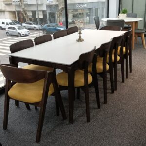 Mesa Traful 2,20m + 8 Sillas Salta + 2 Sillas Traful
