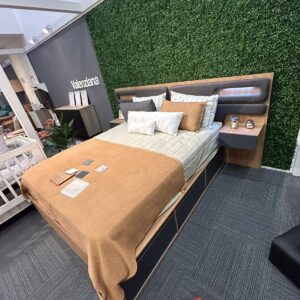 Cama Box Murcia 1,80 mts + Respaldo Murcia 180 mts